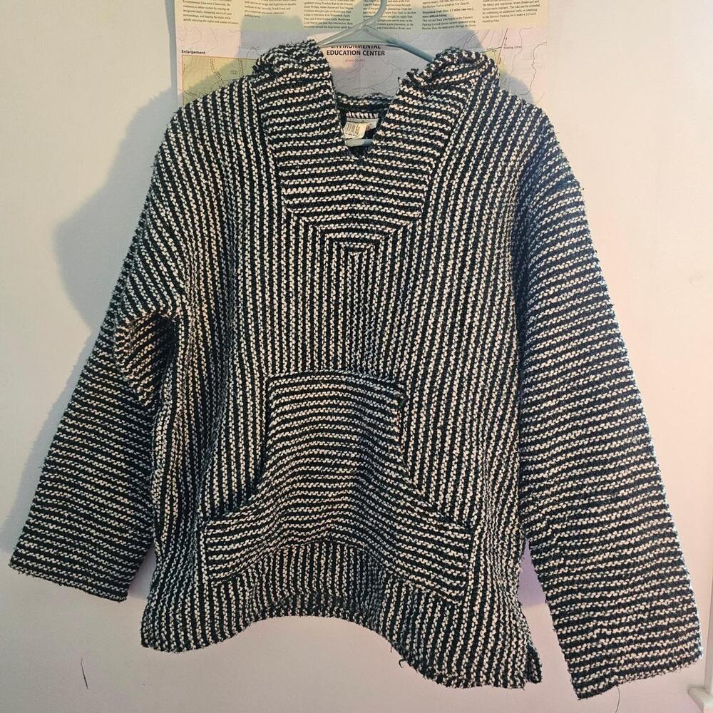 White black striped acrylic